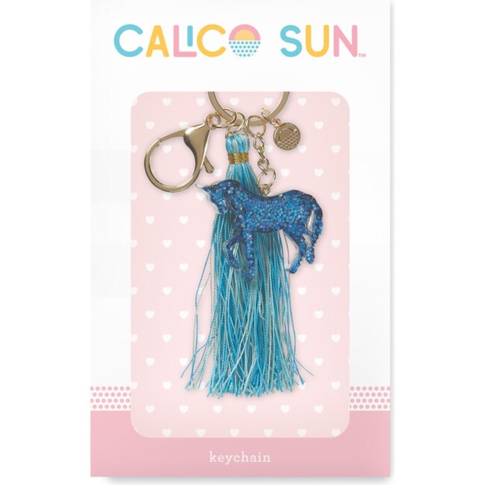 Calico Sun Unicorn Keychain